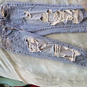 Shein small, high waisted ripped pants